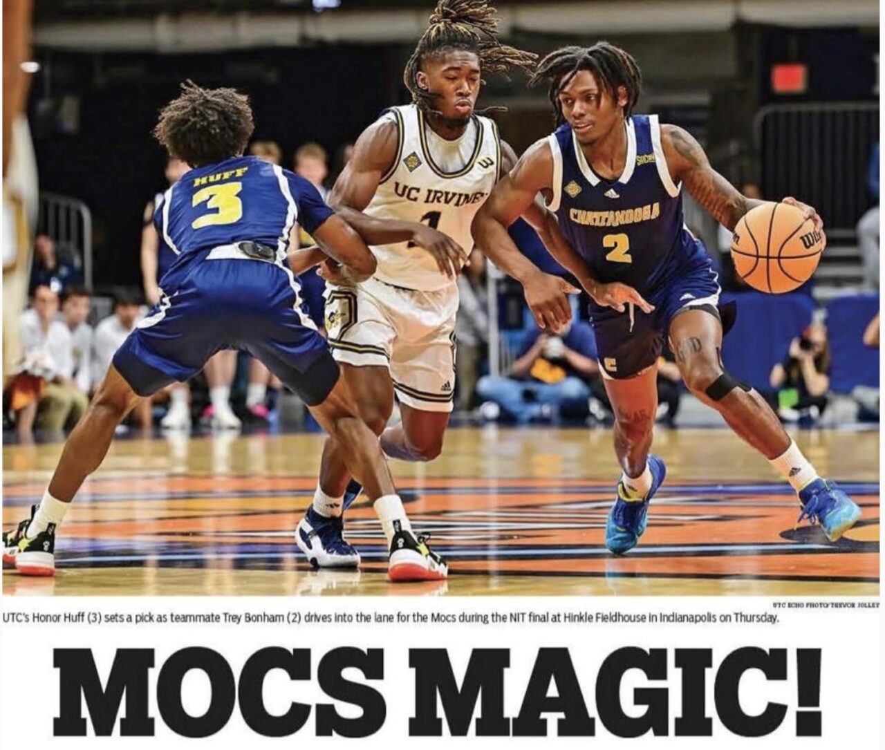 Chattanooga Times Free Press sports section cover from April 4, 2025, Reproduced with permission of the Chattanooga Times Free Press. Photo by Trevor Jolley.